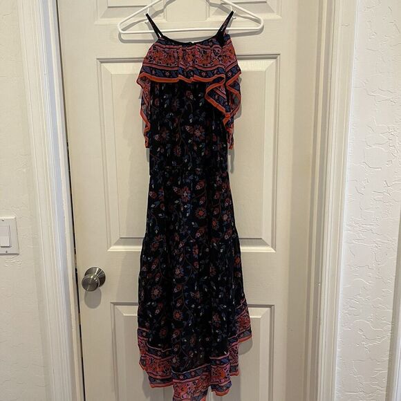 Joie Dresses & Skirts - Joie Small Silk Summer Dress Off the Shoulder Low-High Lined